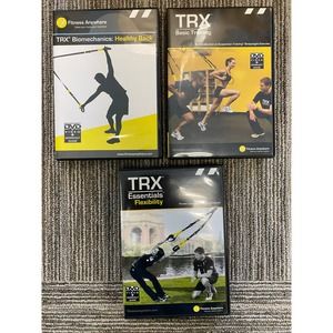 3 TRX Professional DVDs + Manuals Flexibility + Healthy Back + Basic Training